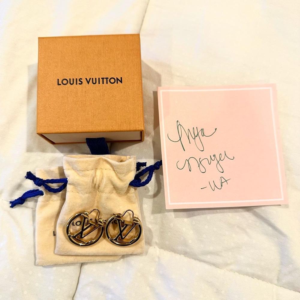 Louis Vuitton Louise PM Hoop Earrings - LV